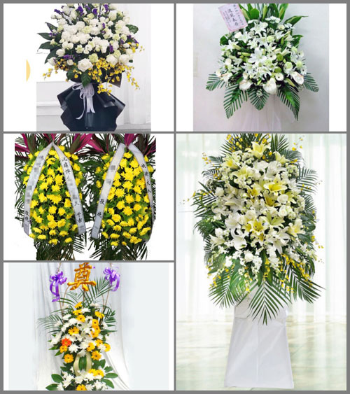 福建宁德屏南县古峰镇城东社区白事花篮预定